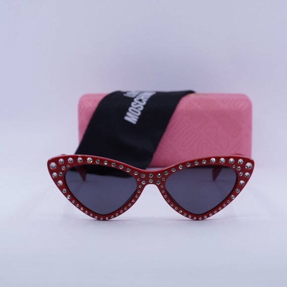 Final Price! Moschino MOS006/S/STR 0C9A IR Red/Grey Sunglasses main image 7